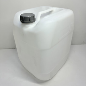 Tonneau en <span class=keywords><strong>plastique</strong></span> 30L Jerrycan carré blanc HDPE Tambour chimique de 30 litres avec couvercle et poignée Moulage par soufflage 30 kg Conteneur seau - Product Image 1