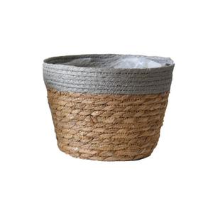 Panier de rangement en macramé de forme ronde et durable salle de bain pépinière chambre salon décoration accessoires ménagers - Product Image 3