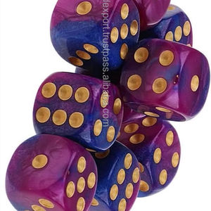 Handmade 16mm D6 <b>Polyhedral</b> Resin <b>Dice</b> with Custom Logo for Board Games RPG for Dungeons Dragons Falak World Export - Product Image 1