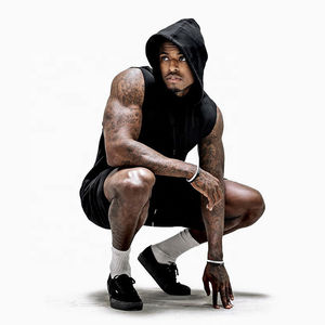 High Quality Whole Sale Price Men <b>Sleeveless</b> Workout Men <b>Hoodie</b> Made in High Quality Fabric Men Cotton Polyester <b>Hoodie</b> - Product Image 3