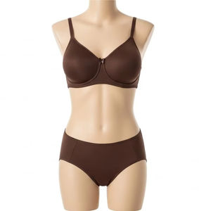 Ensemble soutien-gorge rembourré et culotte hipster pour adulte, en polyester et coton, doux et confortable, sous-vêtements quotidiens, lingerie, vente en gros, export, marché professionnel - Product Image 2