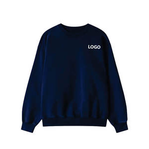 เสื้อสเวตเตอร์ของผู้ชายผ้าฝรั่งเศสเทอร์รี่ใส่ลำลองเสื้อสวมหัวทรงโอเวอร์ไซส์ปักโลโก้ได้ตามต้องการผ้าฝ้ายธรรมดา - Product Image 1