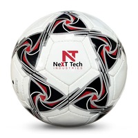 Ballon de football d'entraînement Next Tech Industries en matériau PU pour l'entraînement avec design personnalisé et logo personnalisé