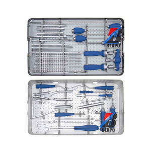 Juego de instrumentos de tornillo pedicular mínimamente invasivo, Material quirúrgico Manual médico ortopédico, acero inoxidable - Product Image 5