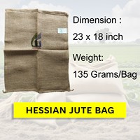 Sacs en toile de jute 100% naturelle, réutilisables, de qualité alimentaire, 23x18 pouces, 135 grammes, neufs, Goodman Global Bangladesh