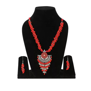 Bijoux en alliage rouge style bohème pour les occasions festives - Product Image 1