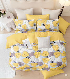 Juego de Ropa de Cama Doble de Microfibra de Lujo al por Mayor, Diseño Floral Orgánico Personalizado, Estilo Moderno - Mejora tu Inventario - Product Image 2