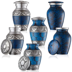 <b>Mini</b> Decorative Urns Indoor Home Design Funeral Products Cremation Token Urn for Human Ashes Cremation Supplies From India - Product Image 3