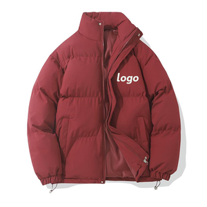<b>Warm</b> Casual <b>Waterproof</b> Eco-Friendly Cotton Filled Hooded Street Wear Jacket Men Custom Logo Stand Collar Thick Winter Premium - Product Image 3