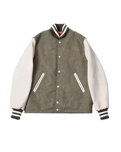 Chaqueta de béisbol con letras de lana de alta calidad para hombre, chaqueta de béisbol universitaria de talla grande con logotipo personalizado para hombre, envío DDP - Product Image 5