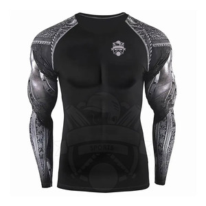 Haute qualité hommes Rash guard Gym Fitness porter fait Rash Guard Protection solaire maillots de bain en bas quantité minimale de commande - Product Image 1