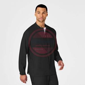 Blouse d'hôpital unisexe avec matière en spandex, design écologique, fermeture éclair confortable, blouses médicales pour infirmières - Product Image 2