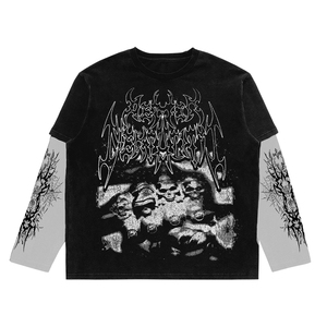 T-shirt surdimensionné 100% coton délavé à l'acide pour hommes 250Gsm maillot de style Boxy lourd personnalisé Design Vintage vierge vente en gros - Product Image 6