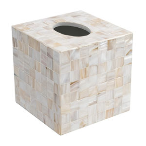 Nuevo diseño elegante vajilla servilletero caja de pañuelos blanco madre de perla caja de pañuelos para Hotel vajilla servilleta caja de almacenamiento - Product Image 2