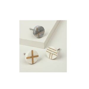 Bouton de tiroir de porte en marbre meilleure couleur forme faite à la main 100% boutons en marbre pour bureau à domicile chambre à coucher produit fait à la main de haute qualité - Product Image 3