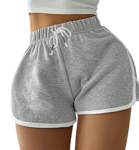 Shorts de Mujer al por Mayor de Alta Calidad, Personalizados, de Cintura Media, con Bolsillos de Encaje, Casuales, de Secado Rápido, Transpirables, 100% Algodón, Tejido de Punto Ligero - Product Image 5