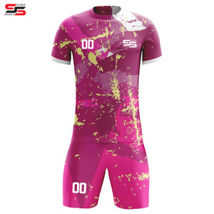 Camisetas de Fútbol Personalizadas por Sublimación, Unisex, Transpirables, de Secado Rápido, Cuello en V, Media Manga, Impermeables, con Logotipo y Nombres de Equipos Personalizados - Product Image 3