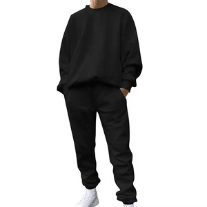 Wholesale Custom Logo <b>Men</b> Regular Fit Eco-Friendly Quick Dry Breathable Winter <b>Pullover</b> Tracksuit Sweat Suit Set Jogging Custom - Product Image 4