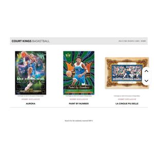 Meilleure offre sur la boîte de collection de basket-ball Panini Court Kings 2024-25, scellée en usine, au prix de gros - Product Image 3