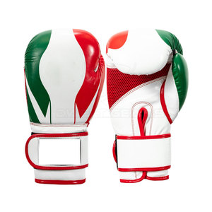 Gants d'entraînement de boxe en cuir PU de haute qualité avec couleur et logo personnalisés, tailles 8oz-16oz, équipement de sécurité pour adultes - Product Image 1