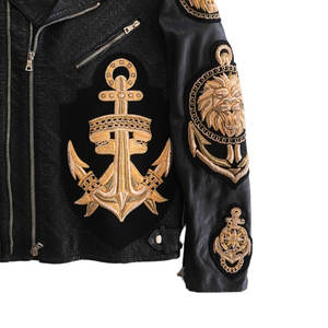 Chaquetas de cuero bordadas personalizadas para hombre de buena calidad chaqueta de cuero de invierno para hombre a la venta chaquetas de moda cómodas - Product Image 4