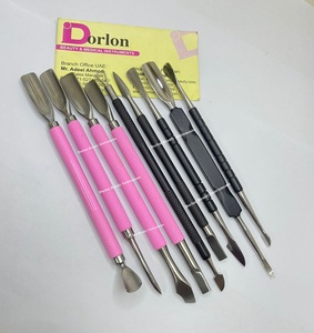 ที่ดันหนังกำพร้าสแตนเลสสีชมพูและสีดำเครื่องมือดูแลเล็บคุณภาพสูงเครื่องมือทำเล็บตกแต่งโลโก้ได้ตามต้องการ - Product Image 4