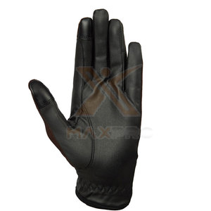 High Quality Durable Leather/Spandex Full <b>Finger</b> Horse Riding Gloves with Adjustable Wrist <b>Strap</b> Winter Use Unisex - Product Image 2