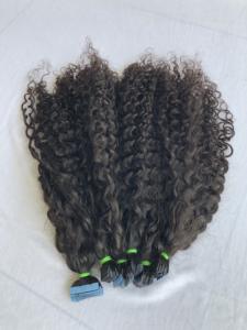 เทปที่มีคุณภาพสูงที่สุดในขายส่ง24 "ผมหยิกเป็นเส้นผมมนุษย์ชาวบราซิลชาวกัมพูชา - Product Image 6