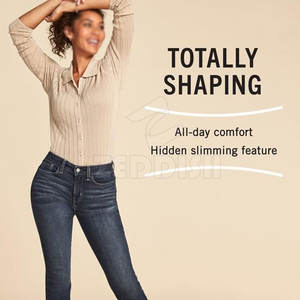 Pantalones vaqueros hechos a medida para mujer, pantalones vaqueros de nuevo diseño para entrenamiento, pantalones vaqueros hechos en poliéster para mujer - Product Image 6