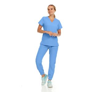 Uniforme médico transpirable Cómodo Conjunto de enfermeras de hospital para hombres y mujeres Estilo Jogger Conjunto de uniformes de Enfermería Médica - Product Image 6