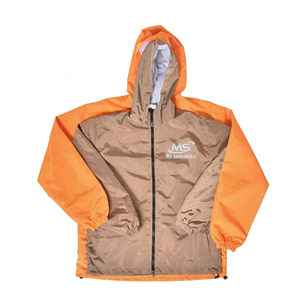 Wholesale <b>Men's</b> Casual <b>Long</b> Thin Hooded Lightweight Full Zip Protective Outdoor Custom OEM-Logo Windbreaker <b>Jackets</b> - Product Image 4