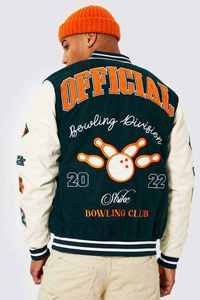 Chaqueta Universitaria de Béisbol para Hombre, Talla Grande, Nuevo Diseño Más Vendido, con Parche Personalizado y Logotipo Bordado - Product Image 3