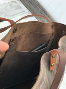 Sac fourre-tout élégant pour femmes Sac à main à bandoulière en cuir véritable Sac à main tendance Grande capacité de bureau LTB-0248 - Product Image 6