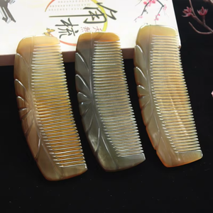 Peine de pelo de cuerno de búfalo Natural de alta calidad 100% ecológico hecho a mano producto de artesanía Natural 100% - Product Image 3