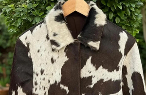 Veste en cuir synthétique pour homme, en cheveux naturels, style western, pour l'équitation, avec col montant, personnalisable, imperméable et respirante - Product Image 4