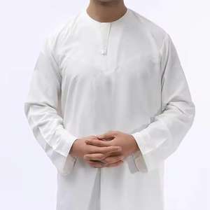 Jubba para Hombre, Venta Caliente, Thobe Musulmán Premium Personalizado, Transpirable, Ropa Masculina, Thobe de Manga Larga, Daffah Saudí, Thobe de Dubái - Product Image 1