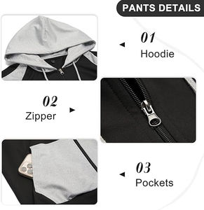 ชุดวอร์มผู้ชายไซส์ใหญ่ ระบายอากาศได้ดี แบบเรียบ สั่งทำได้ ลดราคาพิเศษ คุณภาพสูง แฟชั่นลำลอง มีฮู้ด พิมพ์ลาย สำหรับฤดูหนาว - Product Image 5