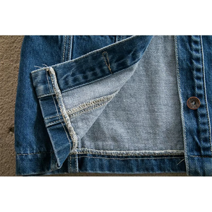 Veste en jean à manches longues pour femme, manteau coupe-vent multi-poches grande taille 6XL, printemps-automne - Product Image 6