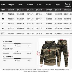 Conjunto Deportivo Unisex de 2 Piezas, Corte Ajustado, Lavado Ácido, Camuflaje, con Sudadera con Capucha, Logotipo y Color Personalizables, Material de Poliéster/Algodón, Alta Calidad - Product Image 6