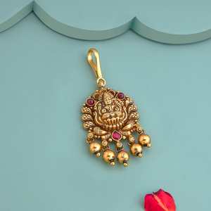 Tikka en argent de style temple, bijou de collection culturelle 185479 - Product Image 2