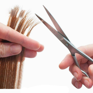Ciseaux de coupe de cheveux de coiffeur personnalisés couleur noire poignée métal acier ciseaux de coupe de cheveux pour la beauté - Product Image 6