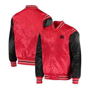 Vestes en satin pour hommes de couleur personnalisée avec logo personnalisé coupé et cousu de haute qualité à prix compétitif marque privée - Product Image 1