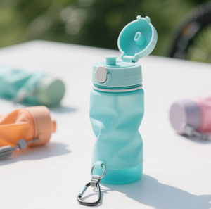 Aangepaste 500Ml Bpa-Vrije Zachte Kolf Opvouwbare Opvouwbare TPU Waterfles Met Één Hand Flip-Deksel Voor Hydratatiepakket Oem - Product Image 2