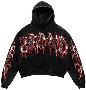 Ventes en gros de sweats à capuche et de pantalons de survêtement pour hommes, personnalisés, lavés à l'acide, en coton lourd, en molleton français, ensembles de survêtement, sweats à capuche et pantalons de survêtement - Product Image 2