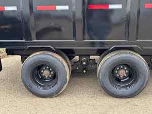 Remorque à benne basculante noire 6x10 | Benne à benne hydraulique robuste - Product Image 3