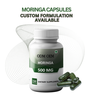Fiable ODM/OEM Moringa biologique à base de plantes de haute qualité naturel Moringa feuille organique Moringa 150 capsules - Product Image 3