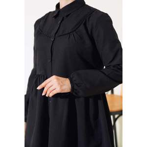 Camisa con encaje frontal negra - Product Image 2