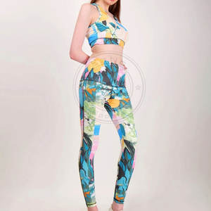 Conjunto de yoga para mujer al por mayor superventas conjunto de yoga para mujer de último diseño conjunto de yoga sostenible para mujer conjunto de yoga - Product Image 3