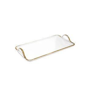 Plato Chapado en Metal para Servir, Bandeja Decorativa de Mesa para Fiesta de Boda, Vajilla, Plato para Servir Comida, Novedad - Product Image 6