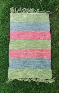 Alfombras decorativas nórdicas para exteriores de Jacquard de algodón de lujo recién lanzadas, técnicas trenzadas modernas tejidas a mano para Picnics de Camping - Product Image 4